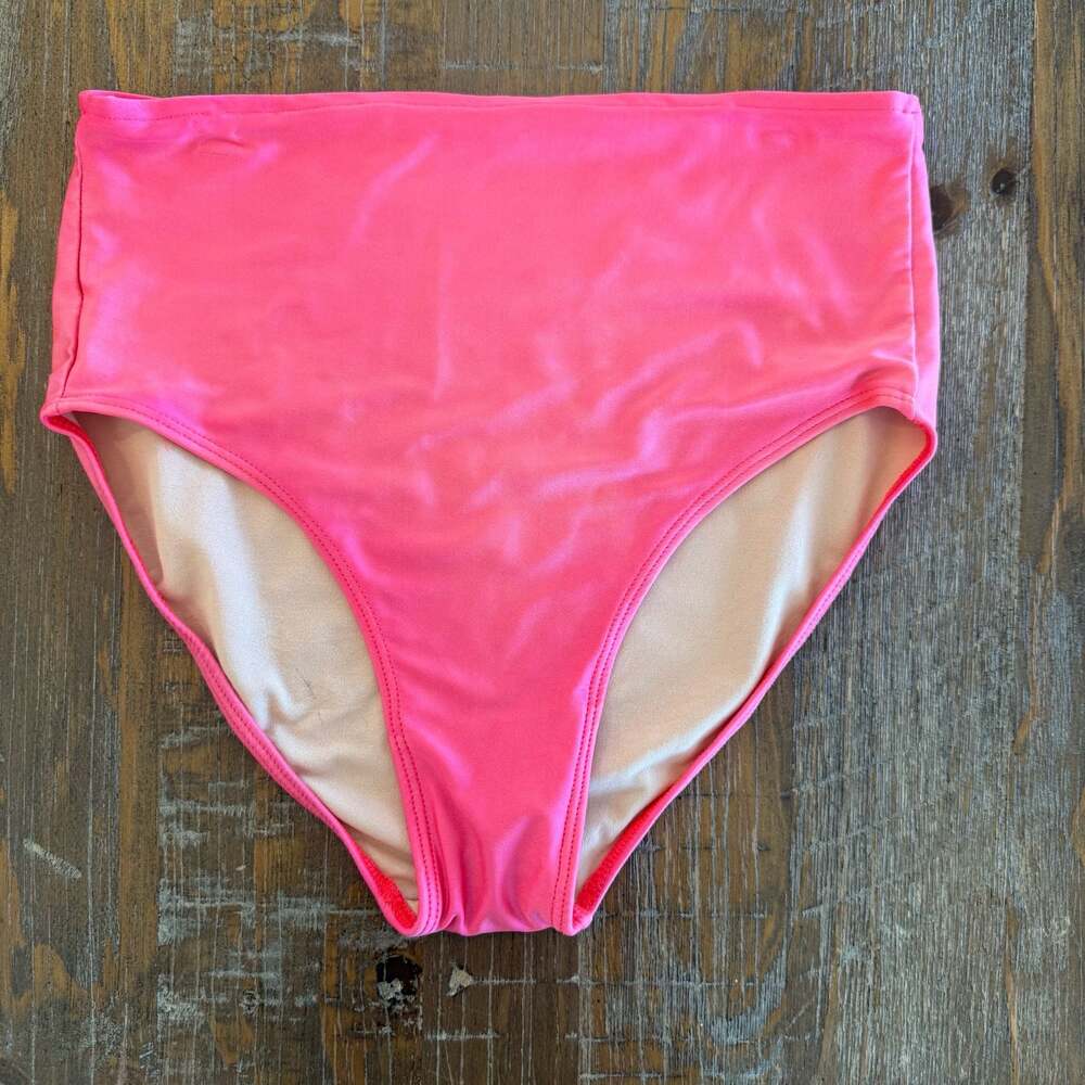 Albion Fit High-Waisted Bikini Bottoms Pink Size XS